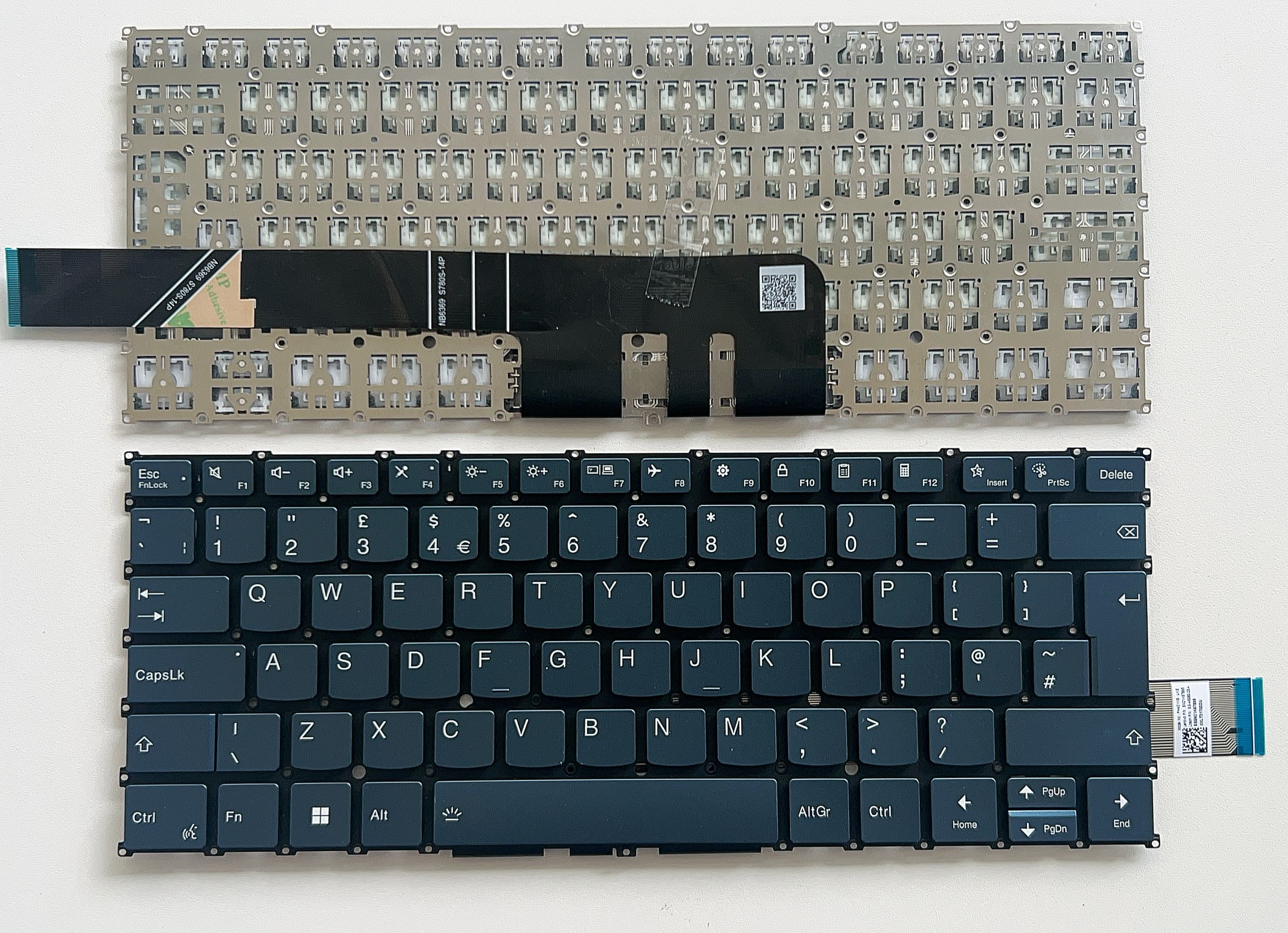 Picture of New Replacement Laptop Keyboard For LENOVO YOGA PRO 7 14ARP8 call button/14AHP9/14IRP8 translucent Dark blue Uk Layout